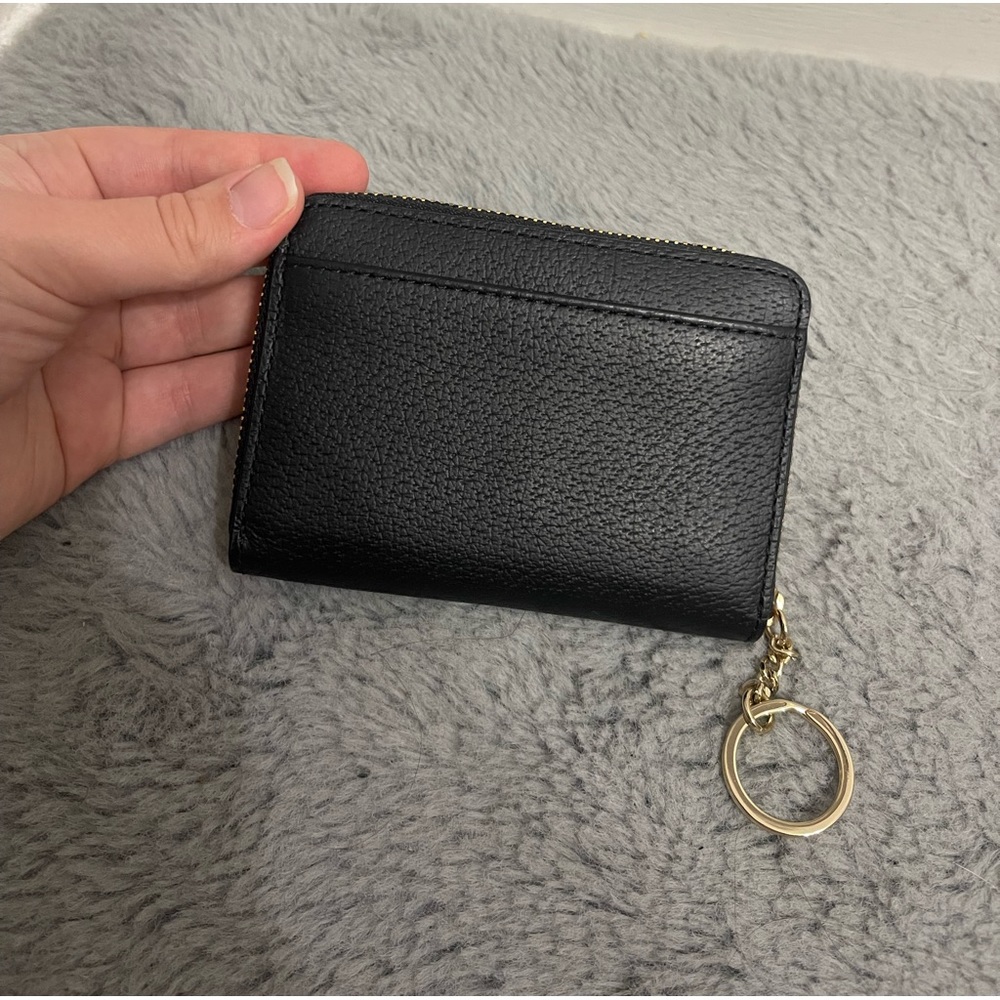 KATE ♠️ SPADE BLACK LEATHER SM WALLET - Picture 5 of 8